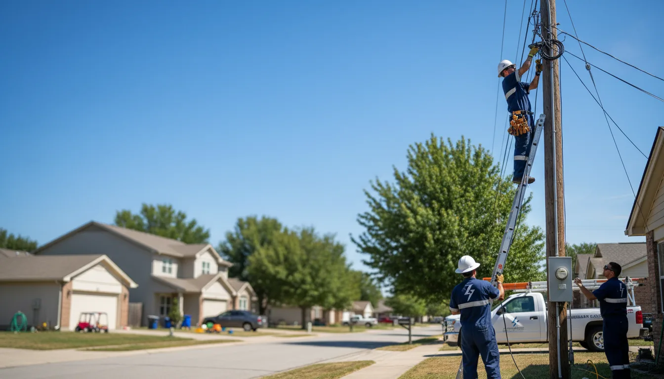 Residential electrician providing installation services in New Edinburg, AR